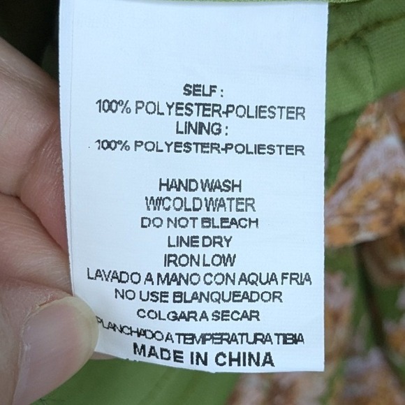 &merci Womens Green Floral Paisley Babydoll Blouse Medium Boho Fairy Retro Flowy - Picture 4 of 7